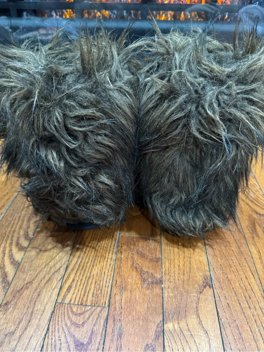 BearPaw Women’s Faux Fur Tall Boot Slippers - Brown - Picture 4 of 8